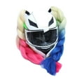 thumbnail image 1 of Motorcycle Helmet Braids Without Helmet Wig For Motorbike Helmets Twist Dual Motocross Pigtail Punk Helmets D Ponytail Hair B0S7, 1 of 6