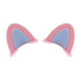 thumbnail image 1 of Motorcycle Helmet Cat Ears PVC Creative Cute Helmet Cover Sticker Helmet Accessory Pink + Blue, 1 of 5