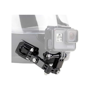 Motorcycle Helmet Chin Mount Kits for GoPro Hero 12 11 10 9 8 7 6 5 4 Hero Session, AKASO, SJCAM, Yi Action Camera Includes Adhesive Pads Flat Curved J-Hook Mount