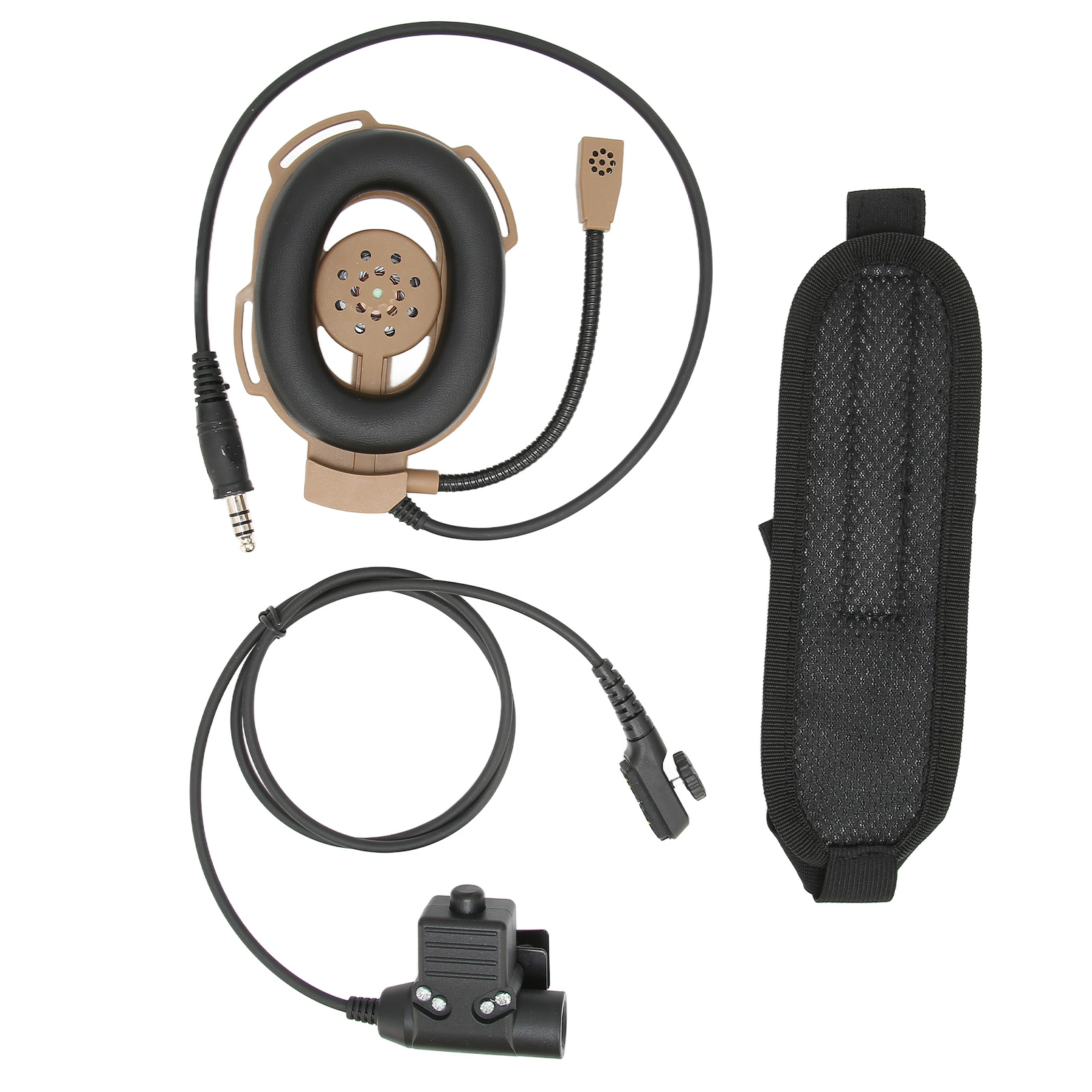 Motorcycle Helmet Earphone, U94 PTT Ventilated Ear Cushions PU Tensile