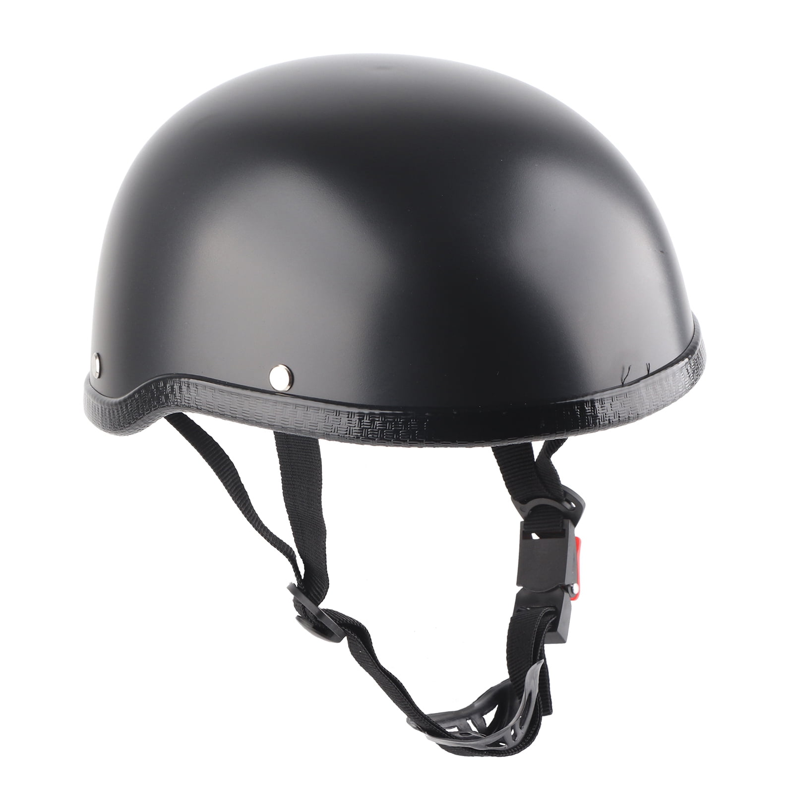 Motorcycle Helmet Exquisite Men Retro Half Face Helmet Matte Black