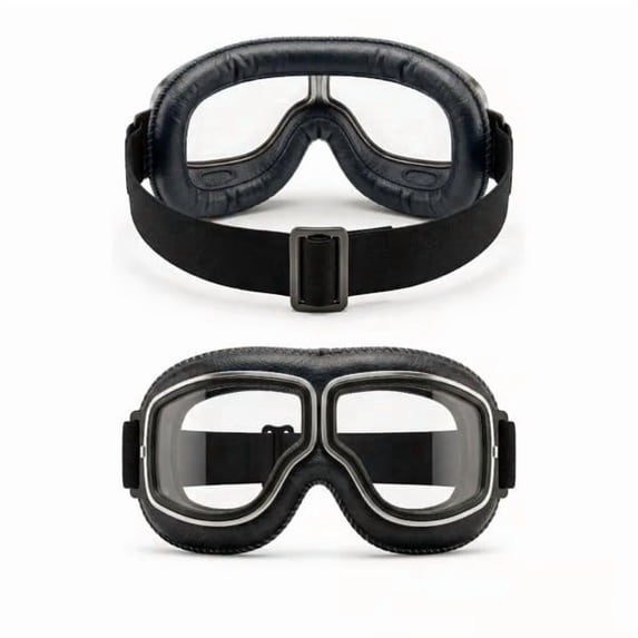 Motorcycle Helmet Eyepiece, Retro Style Windproof Motorcycle Helmet Eyepiece, Anti Glare Riding Mirror Lens, Classic Riding Accessory for Motocross Outdoor Sports Travel