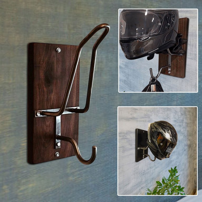 Motorcycle helmet rack hot sale & coat hook