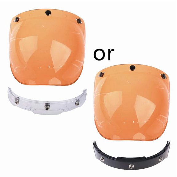 Motorcycle Helmet Retro Visor Shield Parts Eyes Protect Bubble Shield Lens