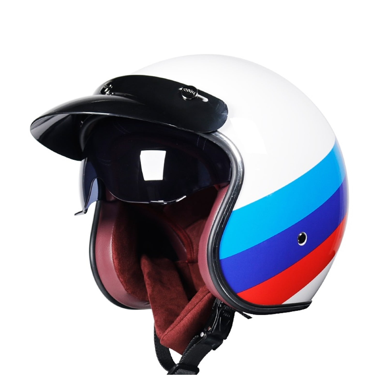 Motorcycle Helmet Small Shell Open Face 3/4 Motorcycle Motorcross Helmet Retro Helmet