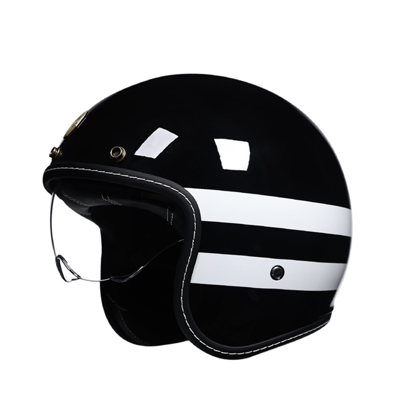 Motorcycle Helmet Small Shell Open Face 3/4 Motorcycle Motorcross Helmet Retro Helmet