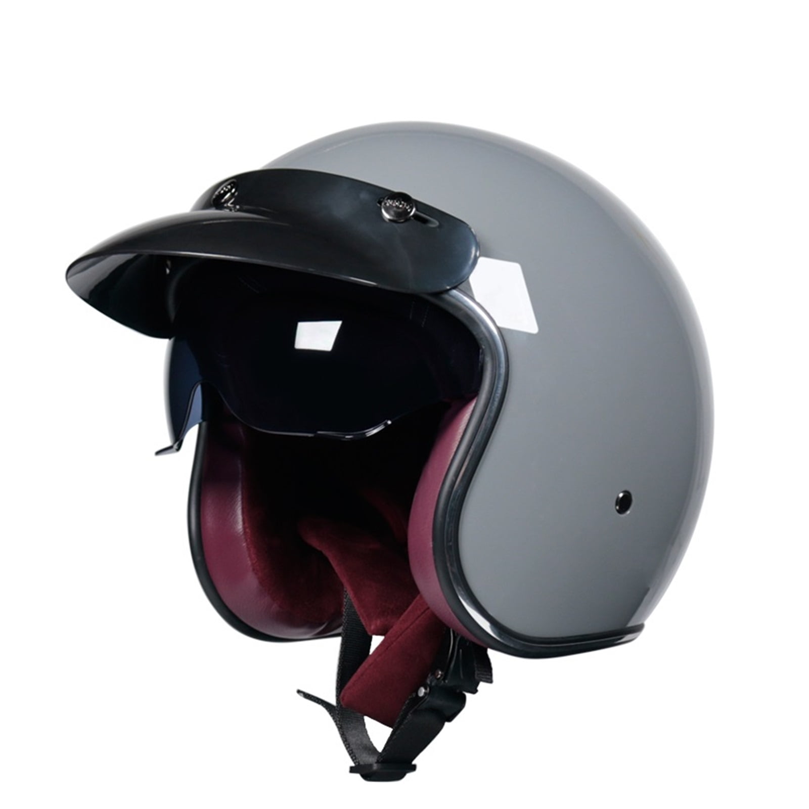Motorcycle Helmet Small Shell Open Face 3/4 Motorcycle Motorcross Helmet Retro Helmet