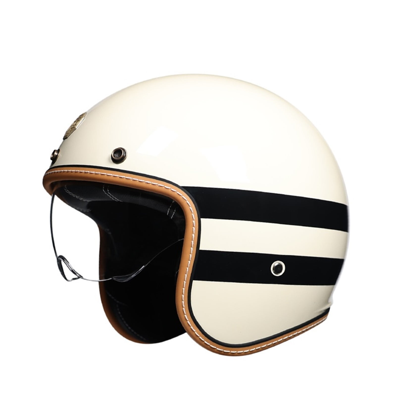 Motorcycle Helmet Small Shell Open Face 3/4 Motorcycle Motorcross Helmet Retro Helmet