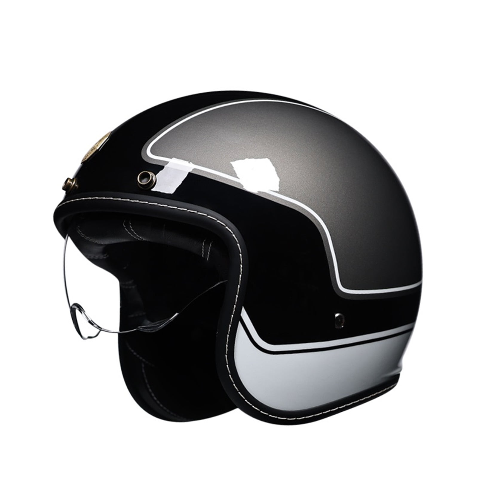 Motorcycle Helmet Small Shell Open Face 3/4 Motorcycle Motorcross Helmet Retro Helmet