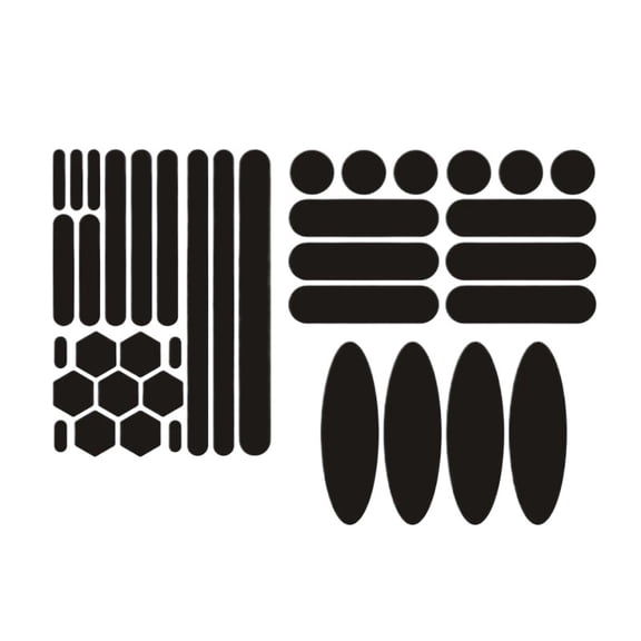 Motorcycle Helmet Stickers Reflective Stickers for Helmets Warning Reflective Stickers Tape For Bikes Motorcycles