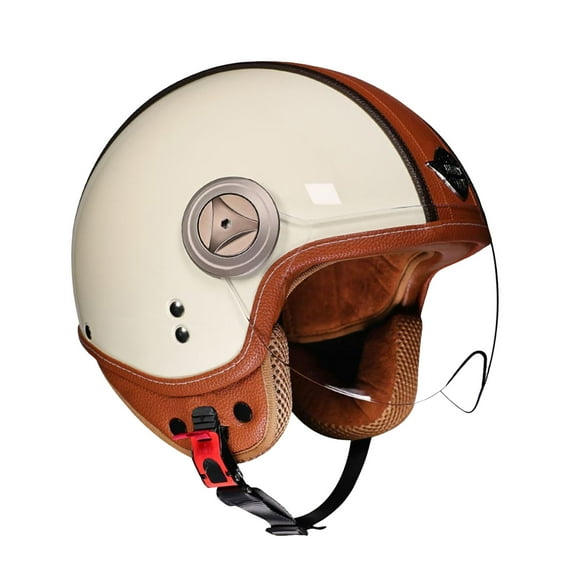 Motorcycle Helmet for Adults Half Helmet with Windproof Mask for Cruiser , Road Bikes, Electric Bikes, Scooter Cool Helmet for Men And Women