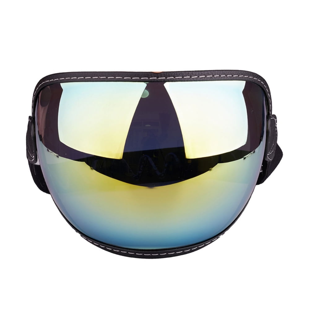 Motorcycle Helmets Shield Windproof Lens PC Goggles Bubble Lens Open Face Helmets Lens Scratch Resistant