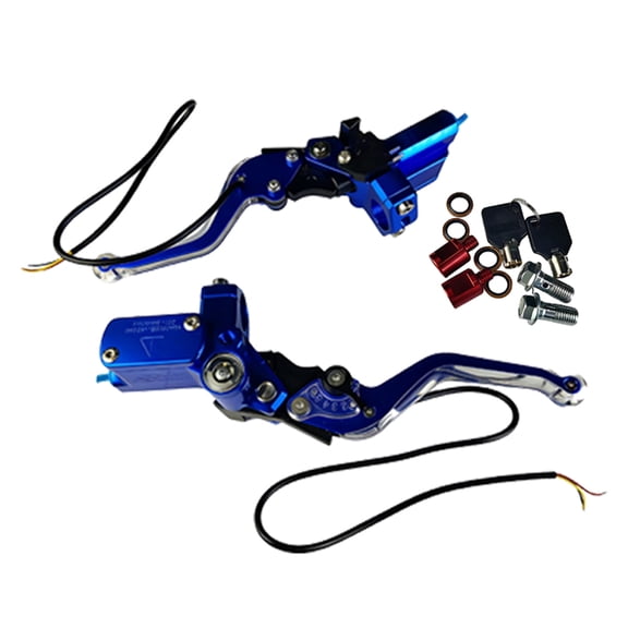 Motorcycle Hydraulic Clutches Brake Lever Set With LED Light High Performances Aluminum Alloy For Enhanced Safety Control