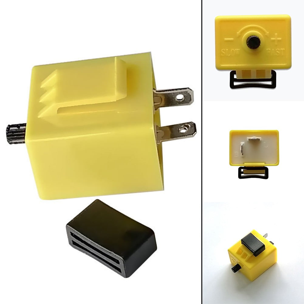 Motorcycle Indicator Relay Flasher 10V 12V 2Pin Beeper Universal Turn