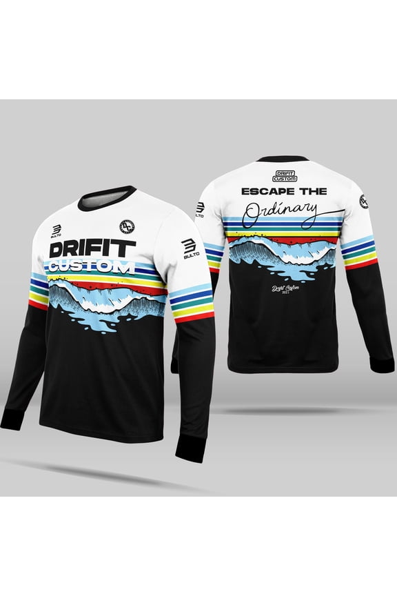 Motorcycle Jersey for Men Sublimation Longsleeve Suit for Riding
