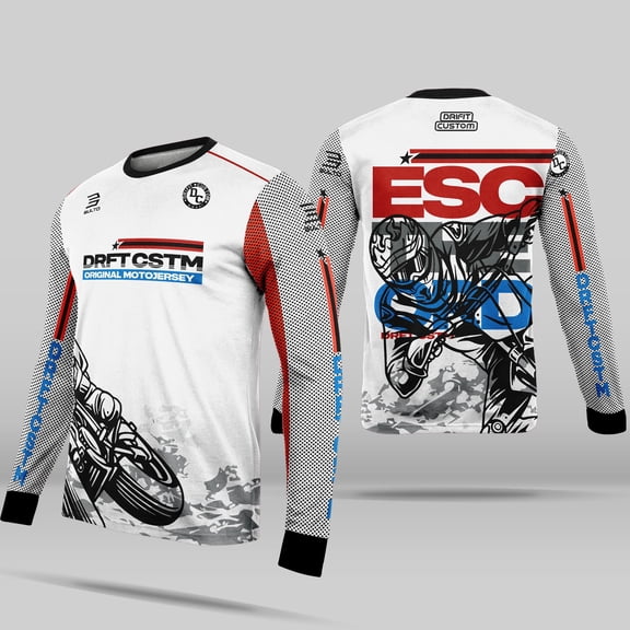 Motorcycle Jersey for Men Sublimation Longsleeve Suit for Riding