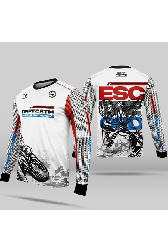 Motorcycle Jersey for Men Sublimation Longsleeve Suit for Riding
