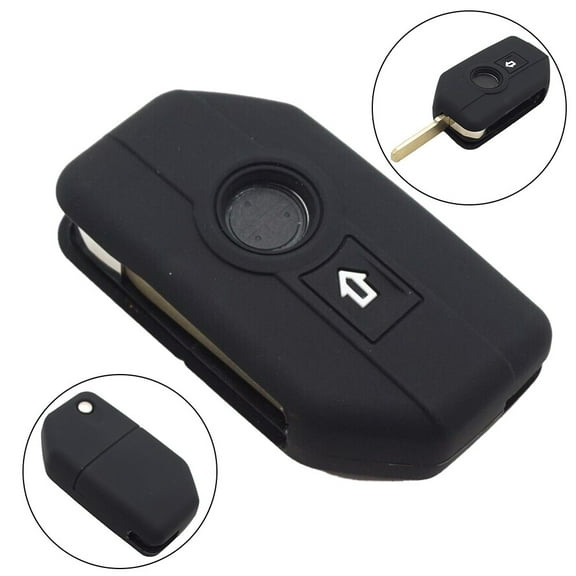 Motorcycle Key Cover Shell Fob Case Skin Holder Silicone Black For Bmw Motorcycle Key Ring Accessories