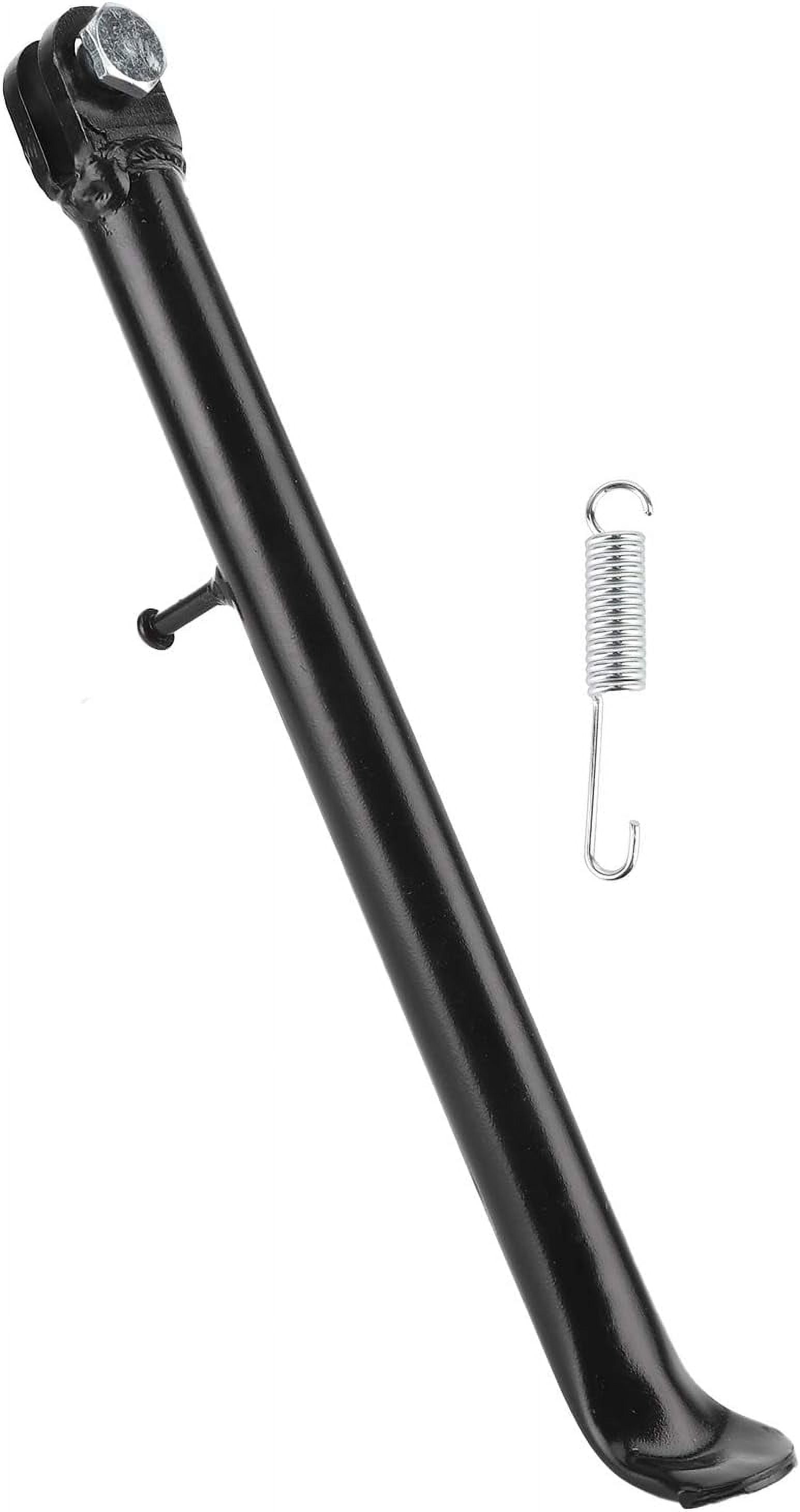 Motorcycle Kick Stand, Steel Alloy Motorbike Foot Side Support Stand Dirt Bike Side Kickstand 12in Kick Stand with Spring for SDG SSR Dirt Bike, Pitbike
