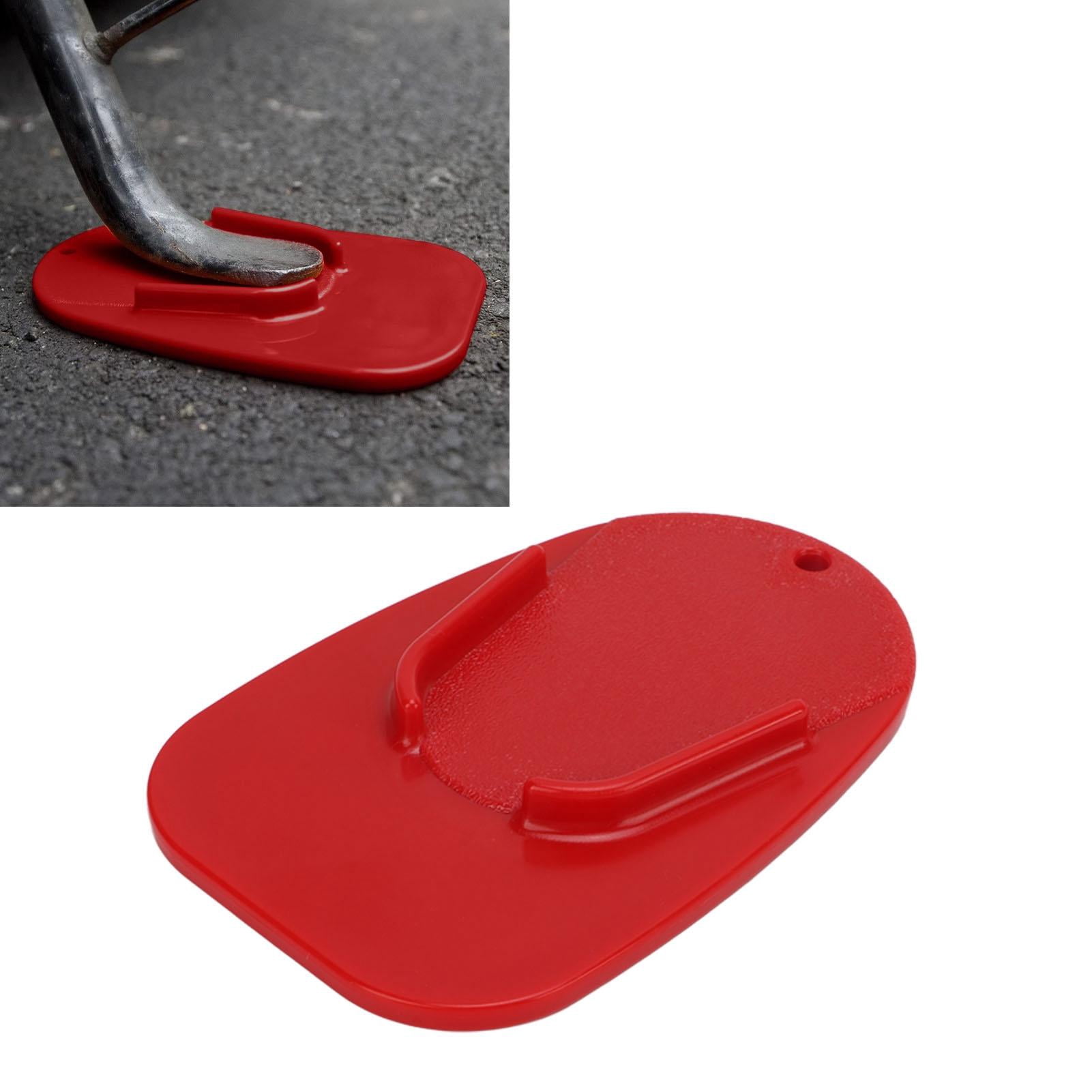Motorcycle Kickstand Pad Side Foot Support Parking Plate Base Stand Replacement for Suzuki Red