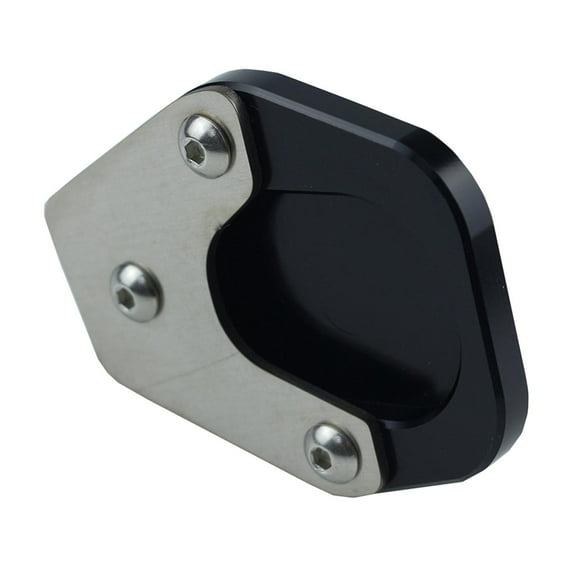 Motorcycle Kickstand Pad Support Modification Anti- Foot Stand Extension for 2018 2019 Black