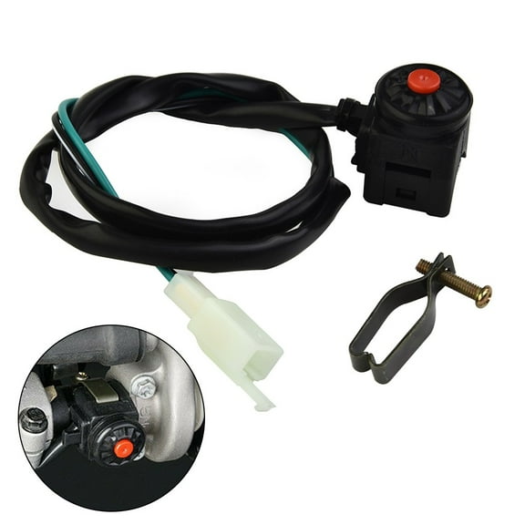 Motorcycle Kill Switch Red Push Button Horn Starter Dirt Bike ATV Dual Sport