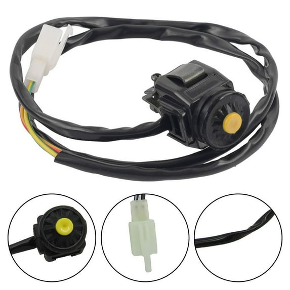 Motorcycle Kill Switch Yellow Push Button Starter Dirt Bike for Atv Dual Sport