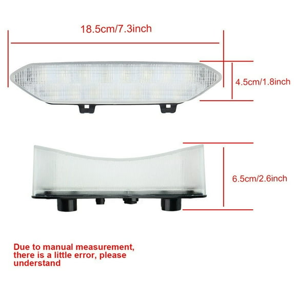 Motorcycle LED Brake Tail Light Rear Lamp For Yamaha Raptor YFZ450R YFZ450X 12V