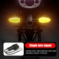 thumbnail image 1 of Motorcycle LED Fluorescent Headlight with 27 Light Modes, Turn Signal and Projector Function for Riders, 1 of 8