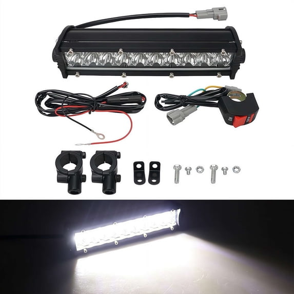 Motorcycle LED Headlight Light Bar Kit Motocross LED Light Kit ...