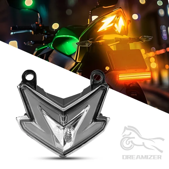 Motorcycle LED Integrated Brake Tail Light Turn Signals Smoke Lens Stop Rear Lamp for Kawasaki Z125 Z800 ZX6R 636 13-14