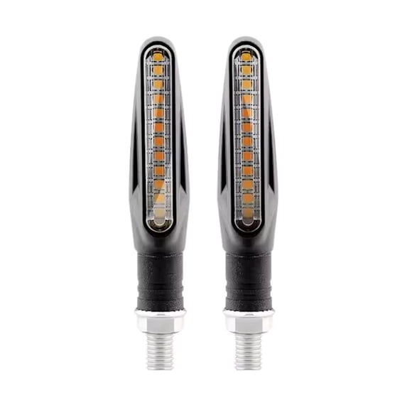 Motorcycle LED Turn Signals 2/4-Pack,Slim Amber Blinker Indicators,Universal 12 V Lights