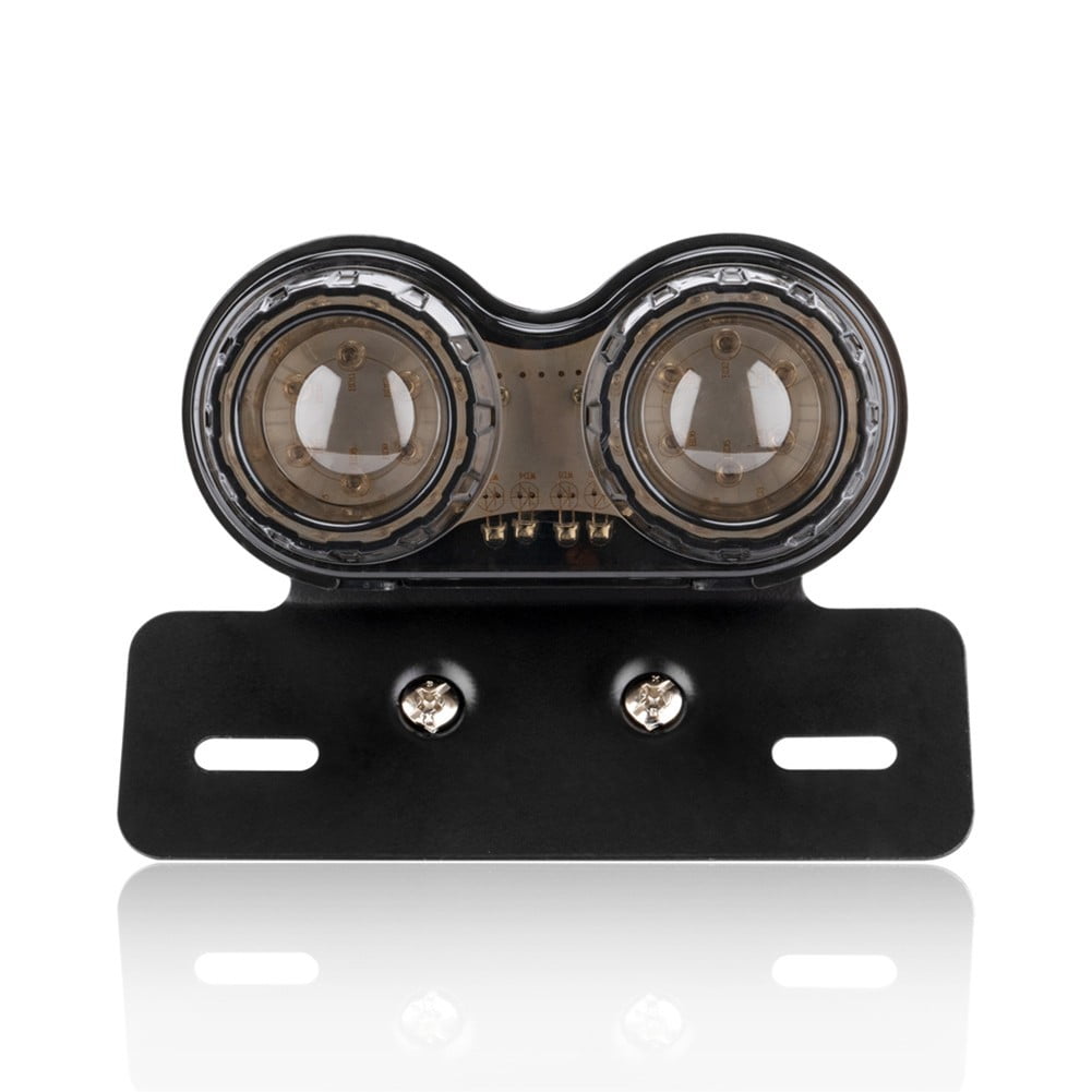 Motorcycle LED Turn Signals Brake Light License Plate Integrated Tail