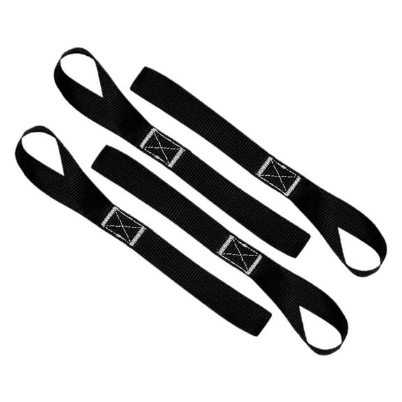 Motorcycle Lanyard Tie Down Straps - Heavy Duty Webbing Binding Straps for Securing ATVs, UTVs, Cargo & Outdoor Equipment - Adjustable Hook & Loop System