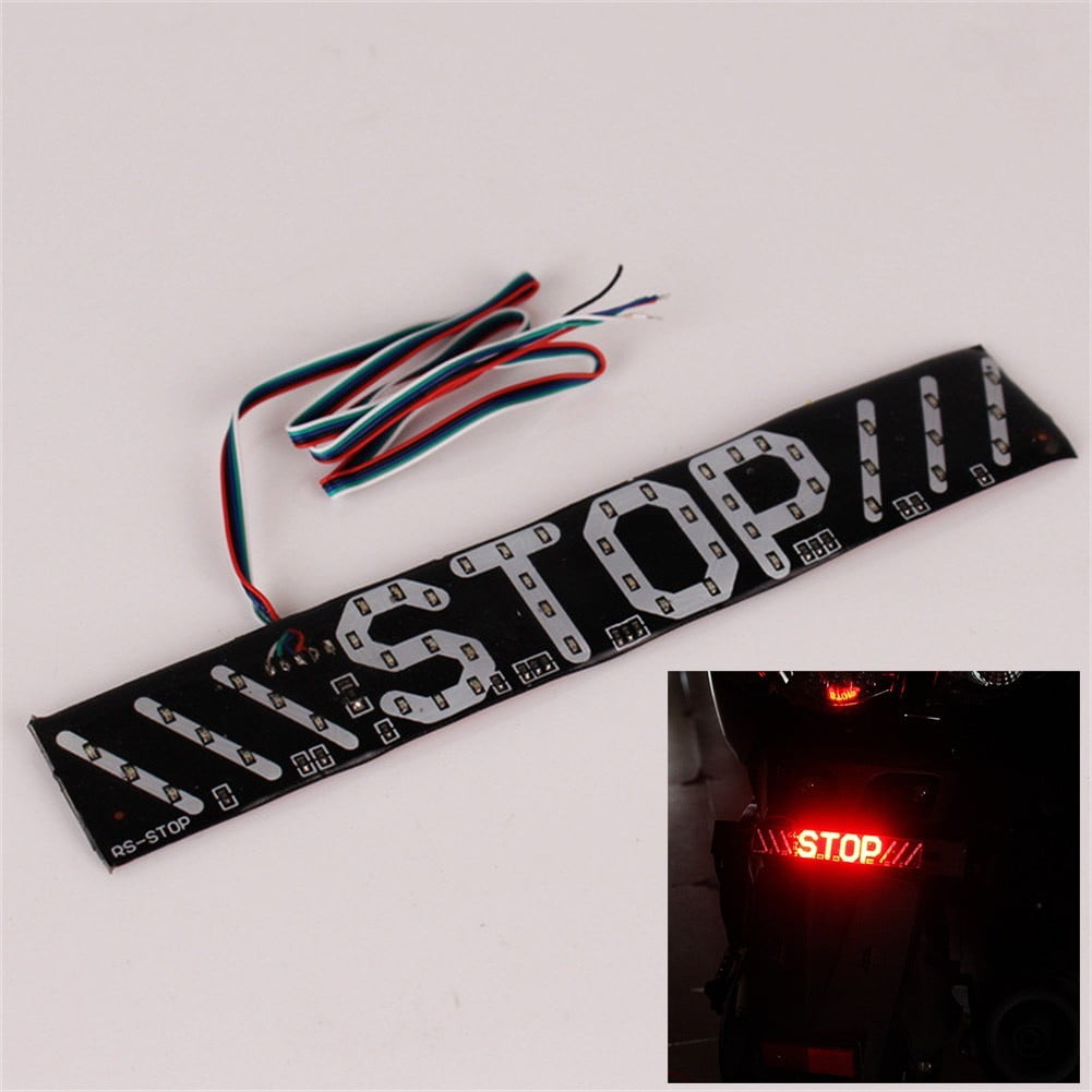 Motorcycle Led Flashing Brake Flashing Light Turn Signal Driving Tail Light