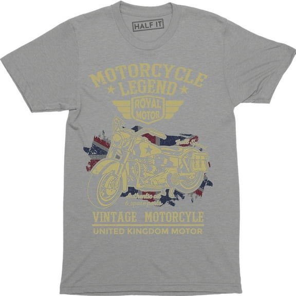 Motorcycle Legend Vintage Motorcycle UK Motor - Squad Rider Men's T-Shirt