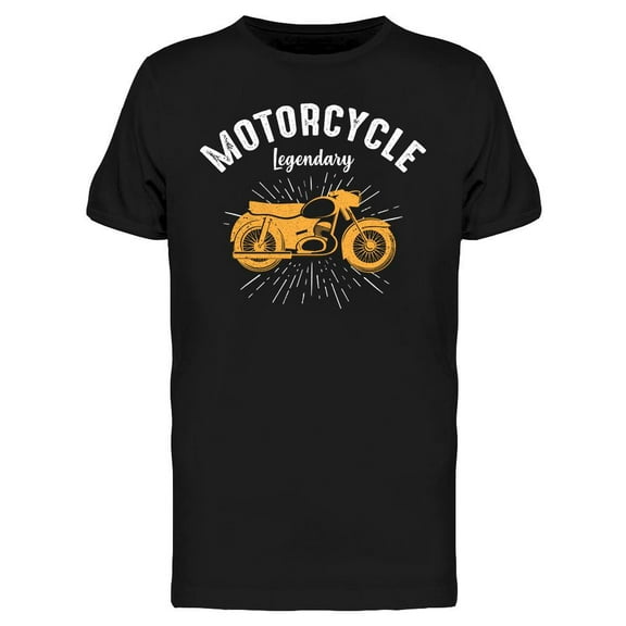 Motorcycle Legendary   Design  T-Shirt Men -Image by Shutterstock, Male Large
