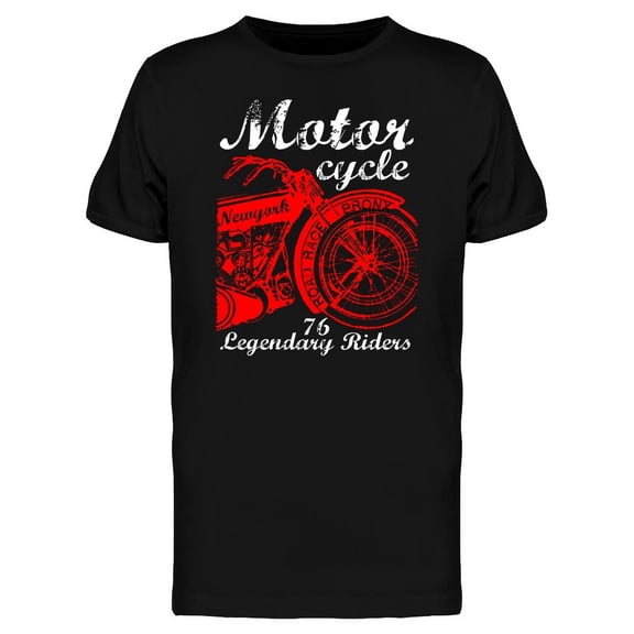 Motorcycle Legendary Riders T-Shirt Men -Image by Shutterstock, Male XX-Large
