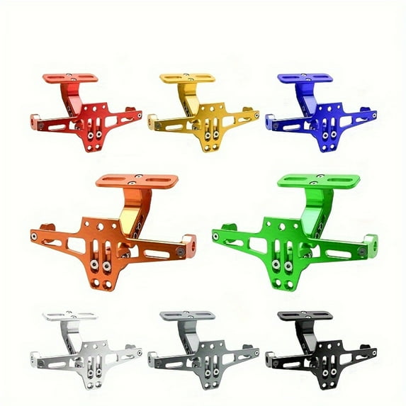 “Motorcycle License Plate Bracket Aircraft Type CNC Aluminum Alloy Adjustable (for MSX)”