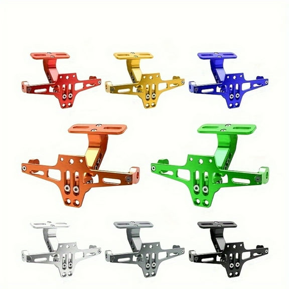 “Motorcycle License Plate Bracket Aircraft Type CNC Aluminum Alloy Adjustable (for MSX)”