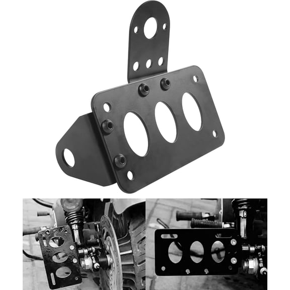 Motorcycle License Plate Bracket,Car Accessories Motorcycle License Plate Holder,Motorcycle Side Mount License Plate Bracket,Horizontal Vertical License Plate Mount,Fits Most Motorcycle Bikes