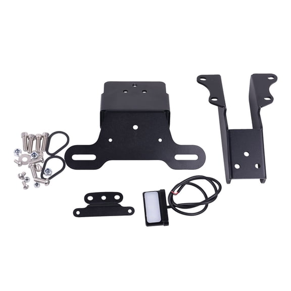 Motorcycle License Plate Bracket Short Tail Design Stainless Construction Easy Installation