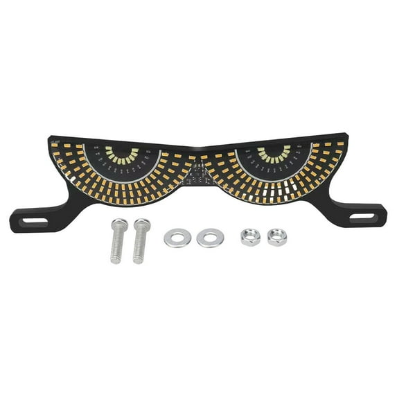 Motorcycle License Plate Devil Eye Decorative Light for Adding Style to Your Motorcycle During Night Rides