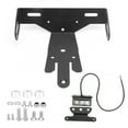Motorcycle License Plate Mount Holder with LED Light Fit for Kawaski ER?6N/F 2012?2015