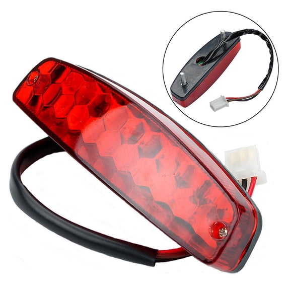Motorcycle Light Stop Tail Light 12V Red Rear Lamp Brake Taillgiht for ATV