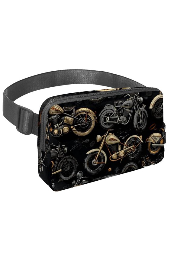 Motorcycle Lightweight Adjustable Waist Pack with Extension Strap - Unisex Fanny Pack, Belt Bag, Cross Body Bag
