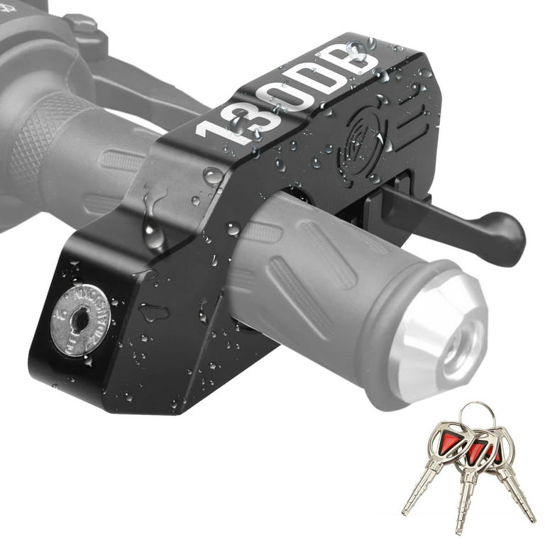 Motorcycle Lock, Heavy Duty Motorcycle Grips Lock 130db Alarm Anti