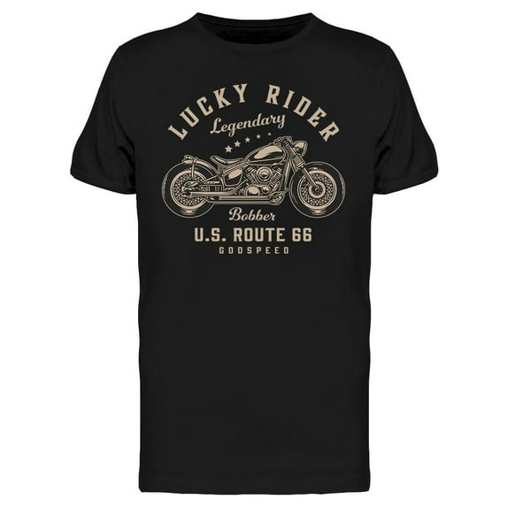 Motorcycle Lucky Rider T-Shirt Men -Image by Shutterstock, Male 3X-Large