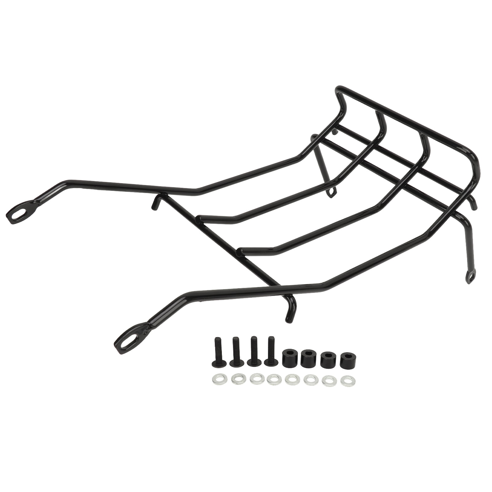Motorcycle luggage holder rack large space weather resistant rugged