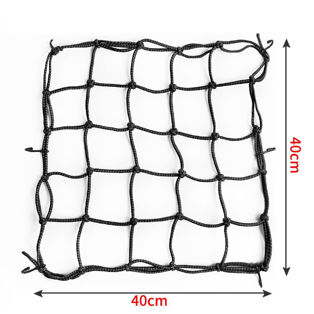 Motorcycle Luggage Net Helmet Mesh Fuel Tank Storage Rubber Band